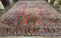 Palace Size Persian Sarouk Rug 10x16, Rare Size, Red, Large Antique Persian Carpet