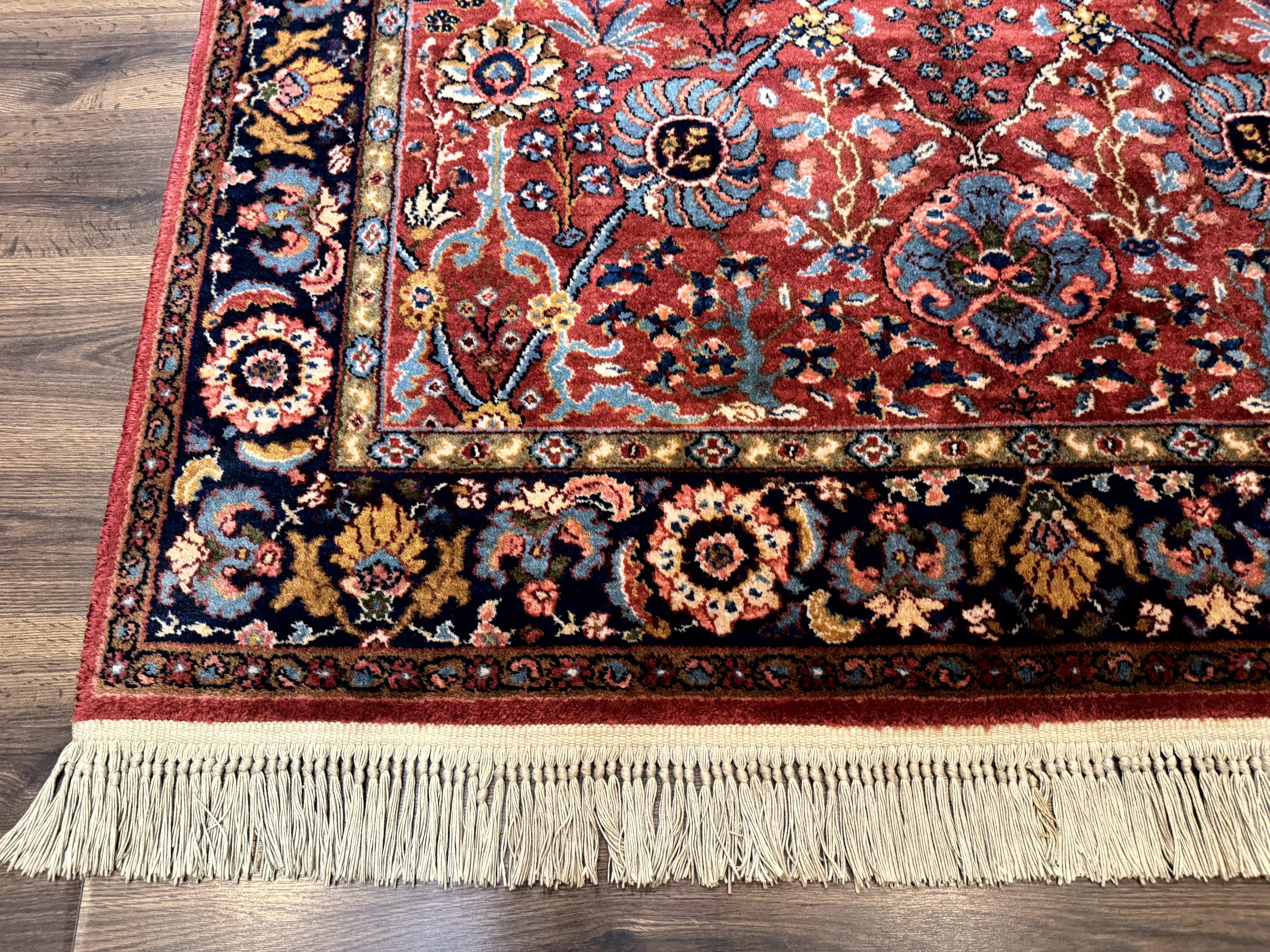 5.9 x 9 Karastan Rug Ispahan #766, Vintage Wool Discontinued Original 700 Series