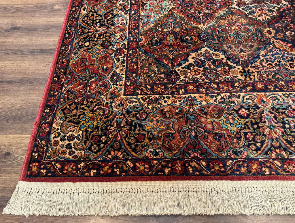 Karastan Rug 8.8 x 10.6, Multicolor Panel Kirman Rug #717, Wool