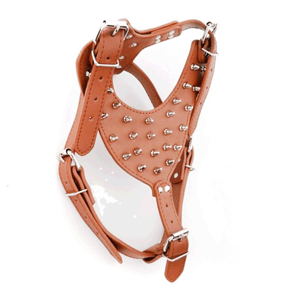 Large Dog Punk Style Rivet Chest Strap Explosion-proof Punch