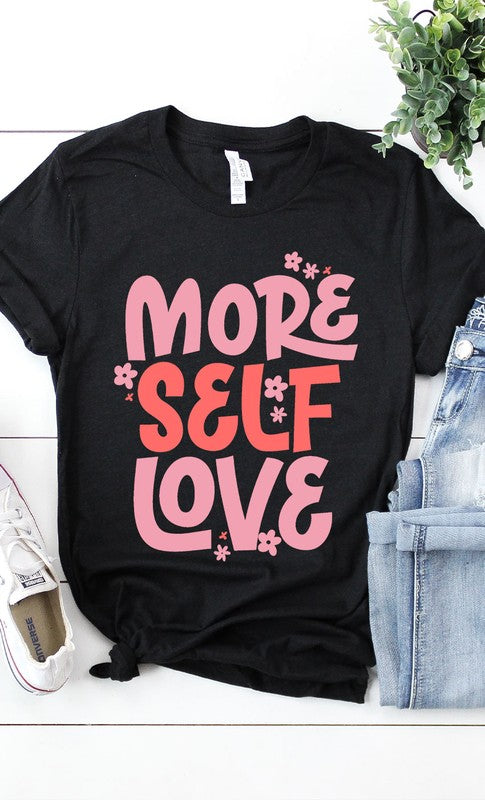 Retro More Self Love Graphic Tee T-Shirt PLUS