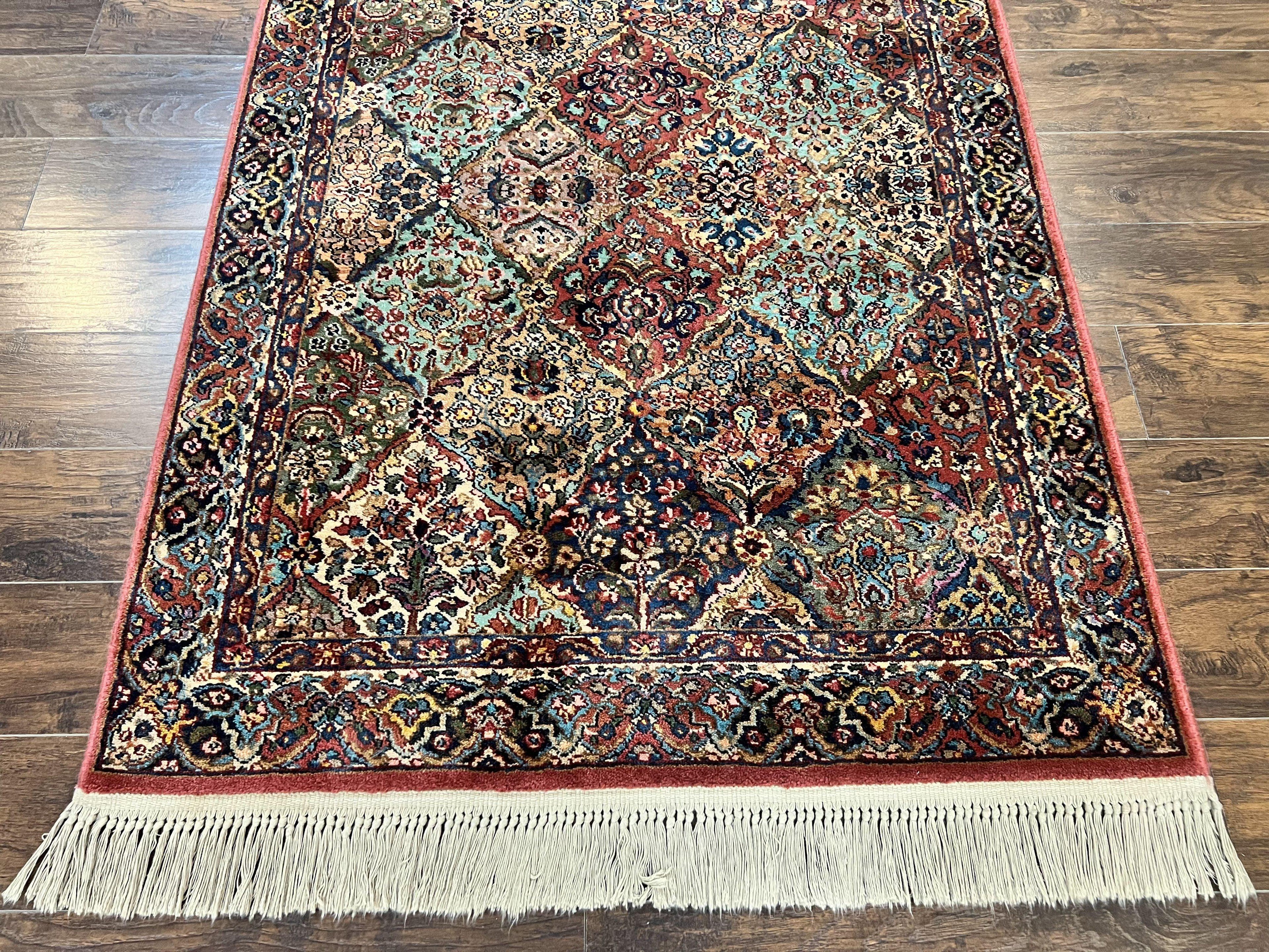 Karastan Rug 4x6 Multicolor Panel Kirman Rug #717, Wool Karastan Carpet, Original Collection 700 Series, Vintage, Rare Size
