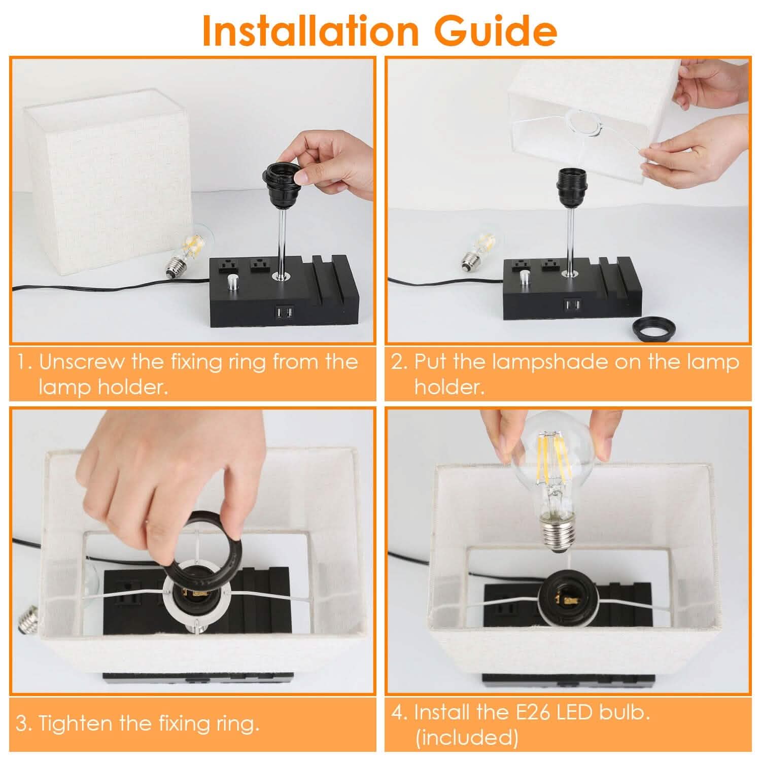 Fully Dimmable Table Lamp
