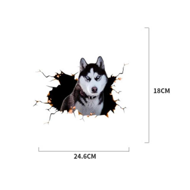 Funny Dog Head In The Crack Vinyl Car Funny Dog Head In The Crack Vinyl Car Stickers Decals Motorcycle Accessories Car-window Decorative Goods Broken Glass Sticker Car Stickers Decals Motorcycle Accessories Car-window Decorative Goods Pvc Car Sticker