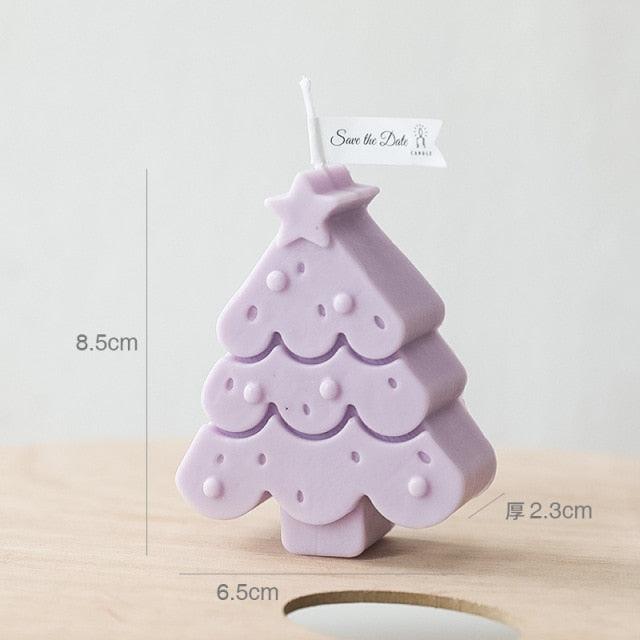 Handmade Creative Christmas Tree Scented Candles Christmas Tree Candles Christmas Gifts For Women Mom Girlfriend Christmas Scented Candles Home Decor Christmas Novelty Scented Candles Seasonal Celebration Candle Decoration Candle Gift