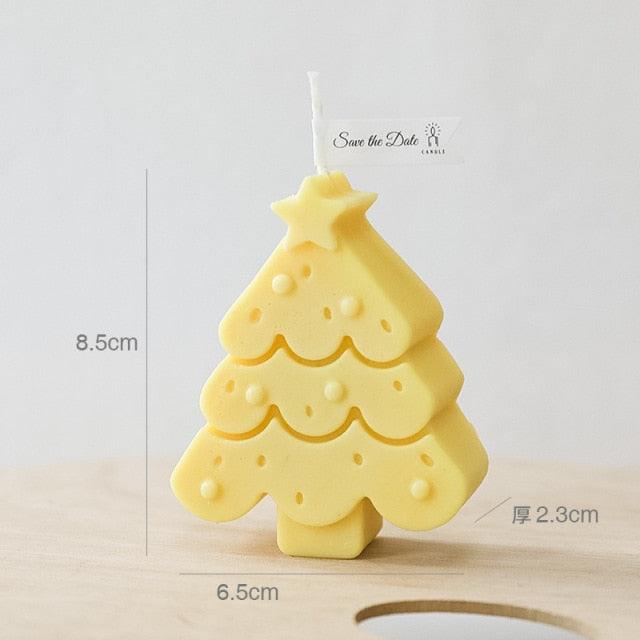 Handmade Creative Christmas Tree Scented Candles Christmas Tree Candles Christmas Gifts For Women Mom Girlfriend Christmas Scented Candles Home Decor Christmas Novelty Scented Candles Seasonal Celebration Candle Decoration Candle Gift