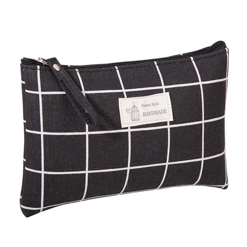 Handmade Retro Pencil Case Large Capacity Stationary Case Cool Stylish Printed Pouch For Office