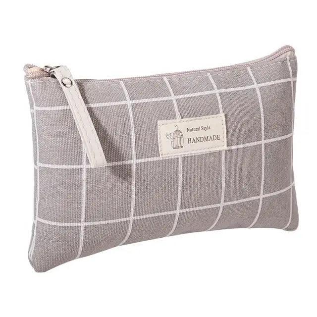 Handmade Retro Pencil Case Large Capacity Stationary Case Cool Stylish Printed Pouch For Office