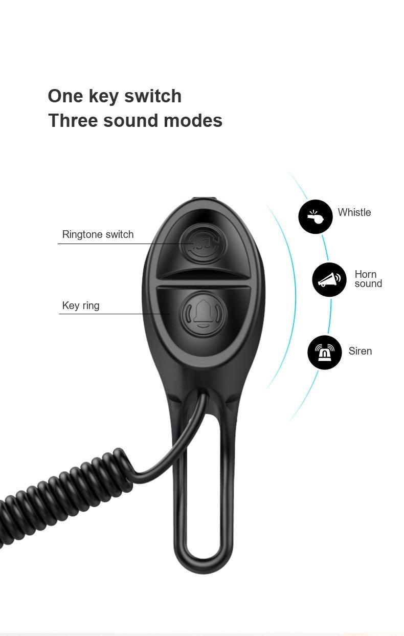 High Bicycle Electric Bell Invisible Waterproof Bike Horn For Scooter USB Charging Riding Equipment Accessory Electric Bike Horn  Cycling Bicycle Scooter Horn With Rechargeable Battery