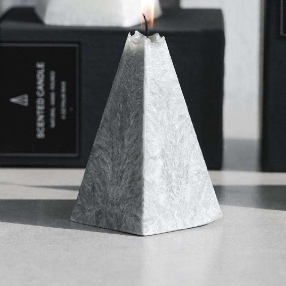 Home Decorative Aromatic Candles Scented Candles 3D Iceberg Shape Room Fragrance Candles Strong Fragrance Scent Stress Relief Gift for Women on Birthday Anniversary Aromatherapy Home Decoration