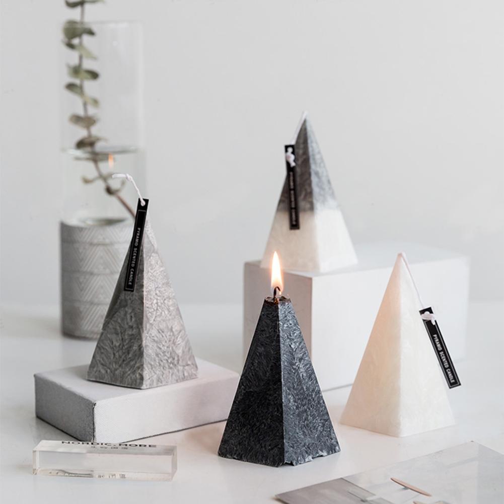 Home Decorative Aromatic Candles Scented Candles 3D Iceberg Shape Room Fragrance Candles Strong Fragrance Scent Stress Relief Gift for Women on Birthday Anniversary Aromatherapy Home Decoration