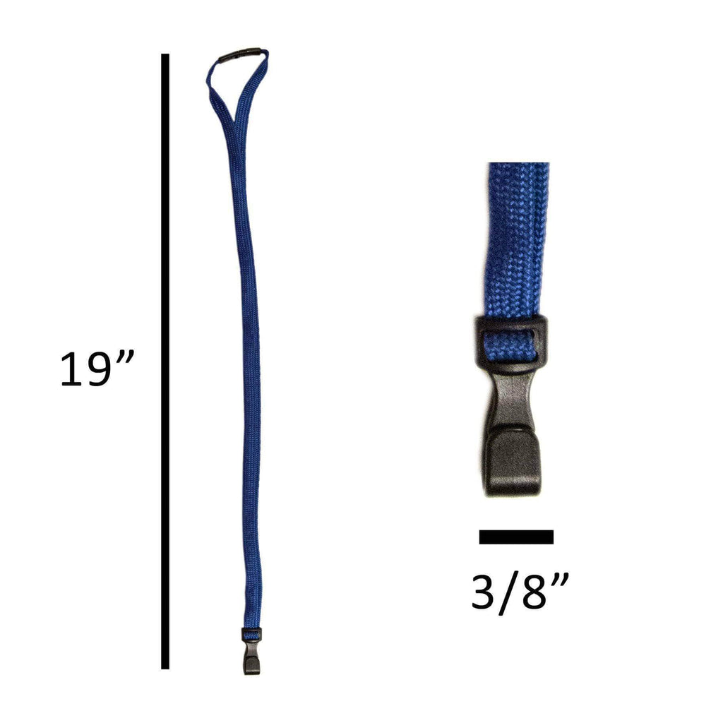 Secure Badge Holder Classic Vertical 1 ID Card Holder, and Lanyard Bundle