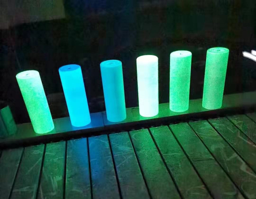 20oz Tumblers Glow in the Dark Blank White Red Coral Blue Green or Pink Stainless Sublimation Tumbler W/Straw, lid & Box