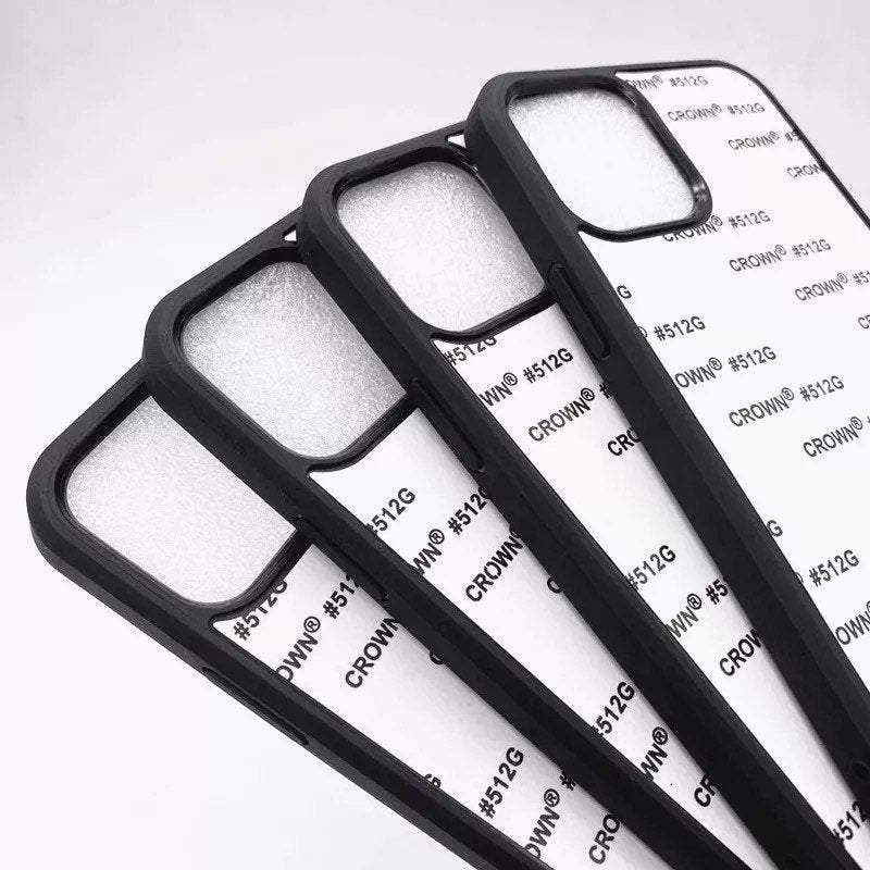 Sublimation Apple iPhone 11, 12 Mini, Pro, Pro Max Cell Phone cover TPU Non slip Black Covers