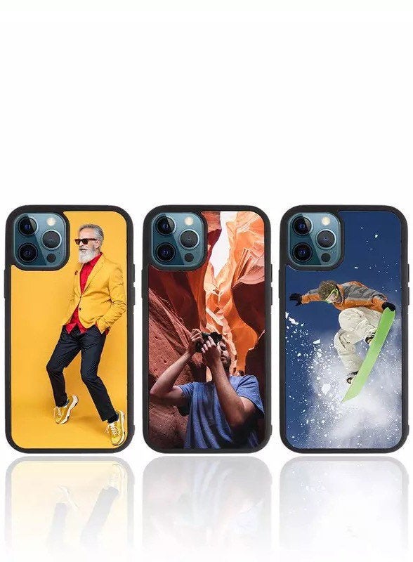 Sublimation Apple iPhone 11, 12 Mini, Pro, Pro Max Cell Phone cover TPU Non slip Black Covers