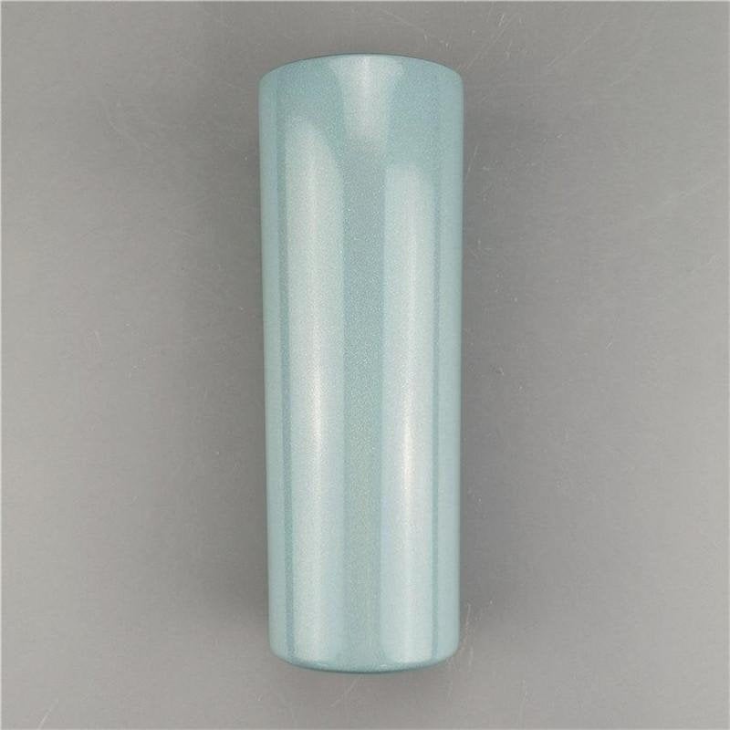 20oz Sublimation Blank Tapered Skinny White Blue Purple Black Pink Stainless Glitter Sparkle Tumbler Straw & lid
