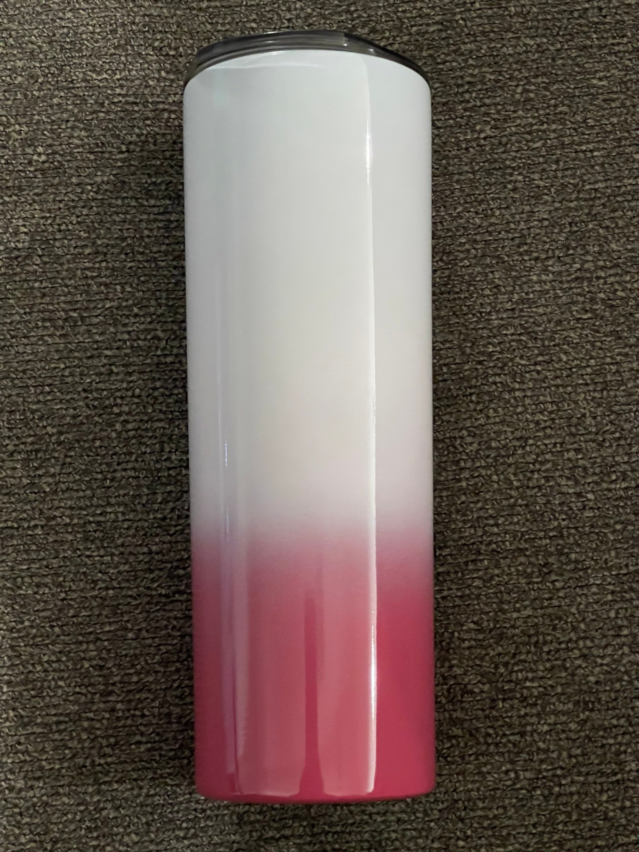 Blank Skinny Ombre 20oz Tumbler Stainless Sublimation Tumbler kit W/Straw & lid BPA Free