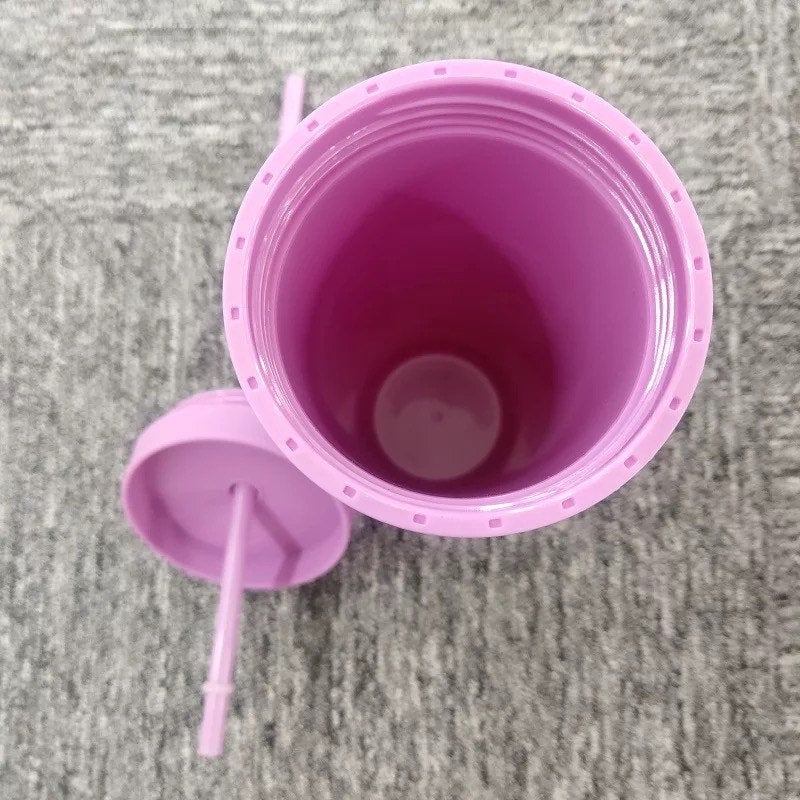 19OZ XL Pastel Straight Blank Tumblers, 19 oz Matte Tumblers, Double Wall Acrylic Tumbler With Straw and Screw Lid Multiple colors.