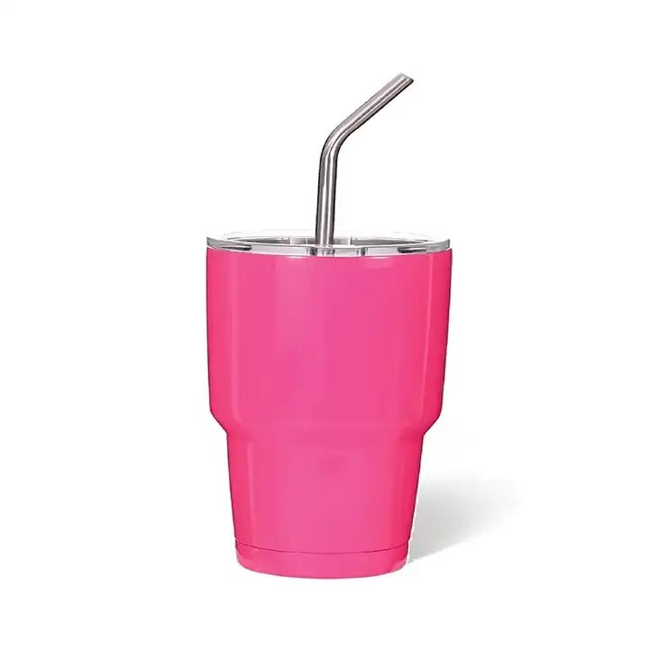 3oz Personalized Custom Sublimation shot glass Tumbler double insulated with stainless straw