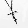 Dainty Silver, Gold, Rose Gold, & Black Faith Necklace Chain