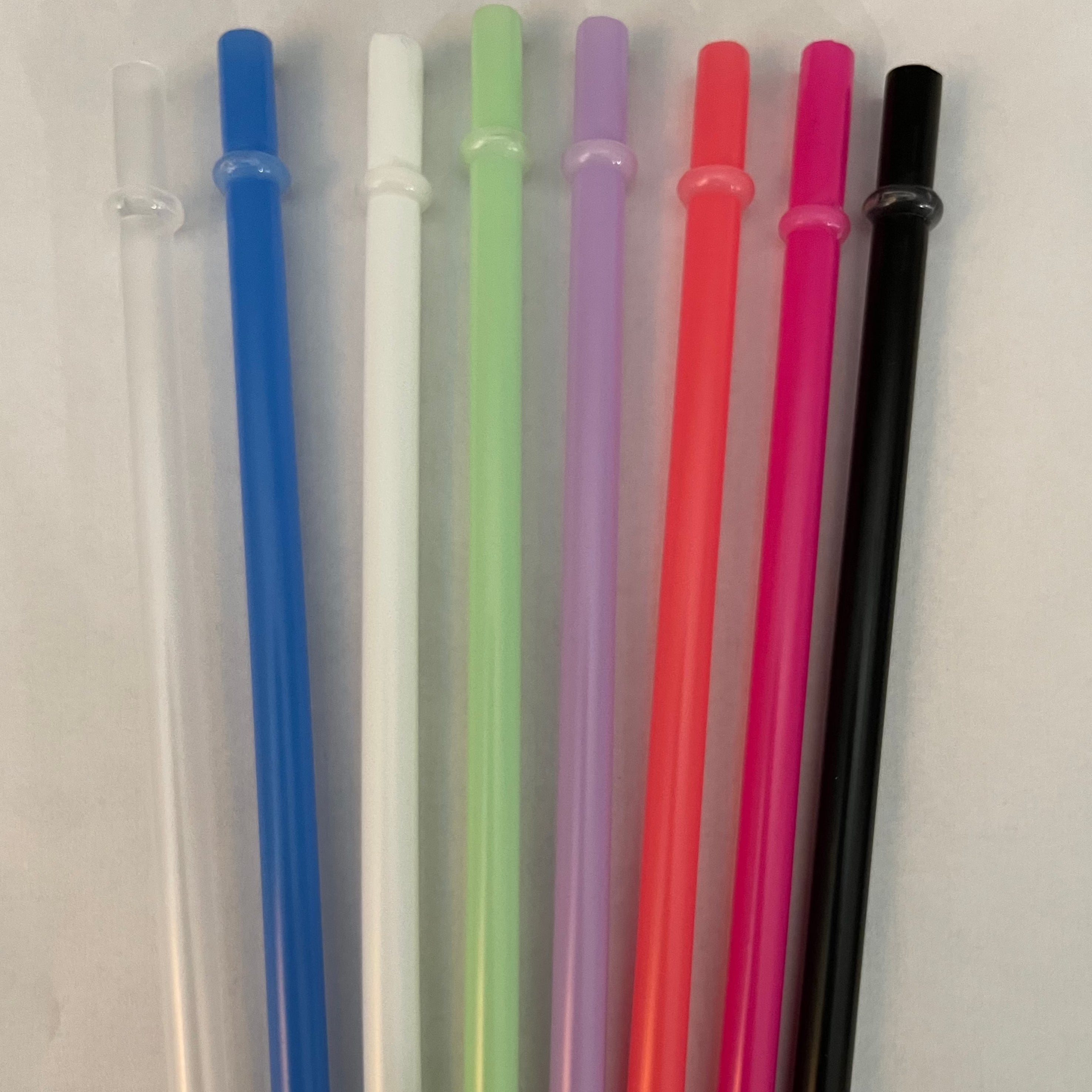 Plastic 10.5” replacement reusable plastic straw for Tumblers