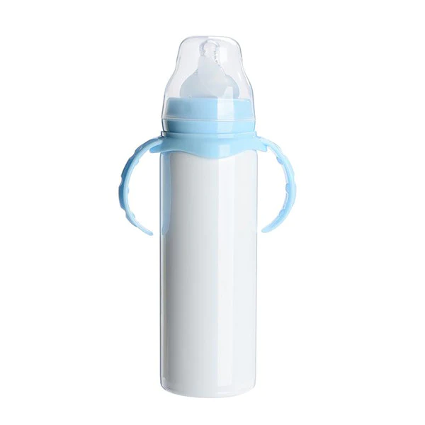 Blank 8oz Sublimation baby bottle (Blue or Pink)