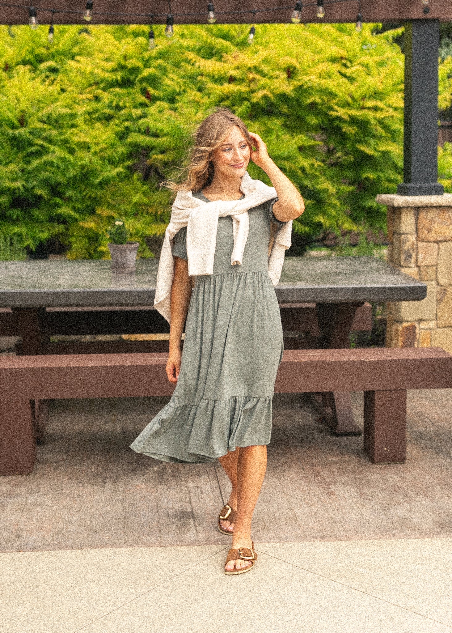 Jess Short Sleeve Midi Dress - FINAL SALE