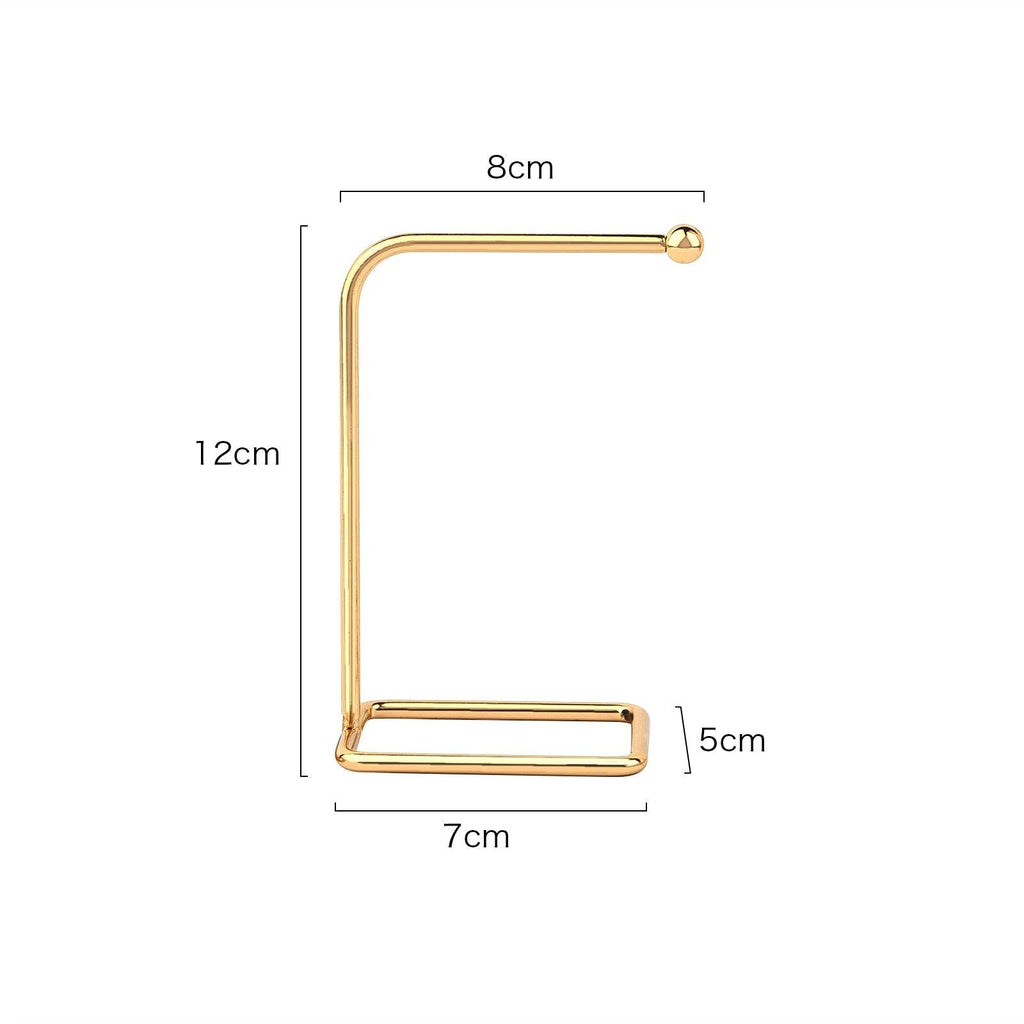 Jewelry Organizer Wooden Rack Bracelet Earring Holder Display Decoration Stand Earring Support Display Decoration Rack Small Jewelry Display Holder T-Shaped Iron Fashion Home Bracelet Pendant Jewelry Storage Shelf Stand for Woman Girls