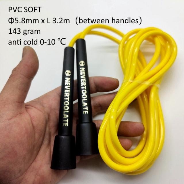 Jump Skipping Rope PVC Soft Beaded Basic Tangle Free Sports Rainbow Jump Rope With Plastic Beaded Segmentation Jump Rope For Outdoor Fitness And Gym Colorful Beaded Ropes For Kids 10ft 9ft