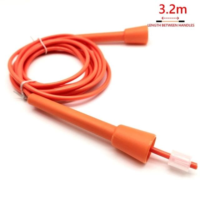 Jump Skipping Rope PVC Soft Beaded Basic Tangle Free Sports Rainbow Jump Rope With Plastic Beaded Segmentation Jump Rope For Outdoor Fitness And Gym Colorful Beaded Ropes For Kids 10ft 9ft