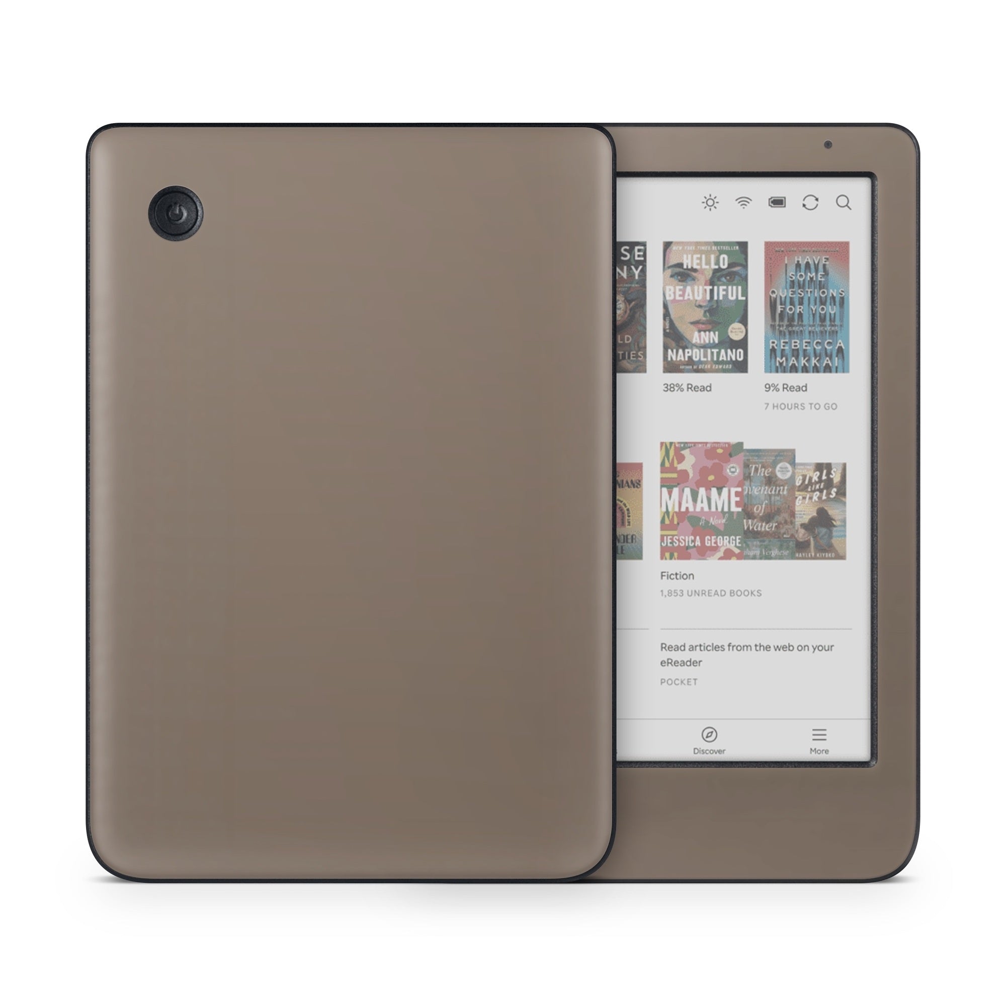 Solid State Flat Dark Earth - Kobo Clara Colour Skin