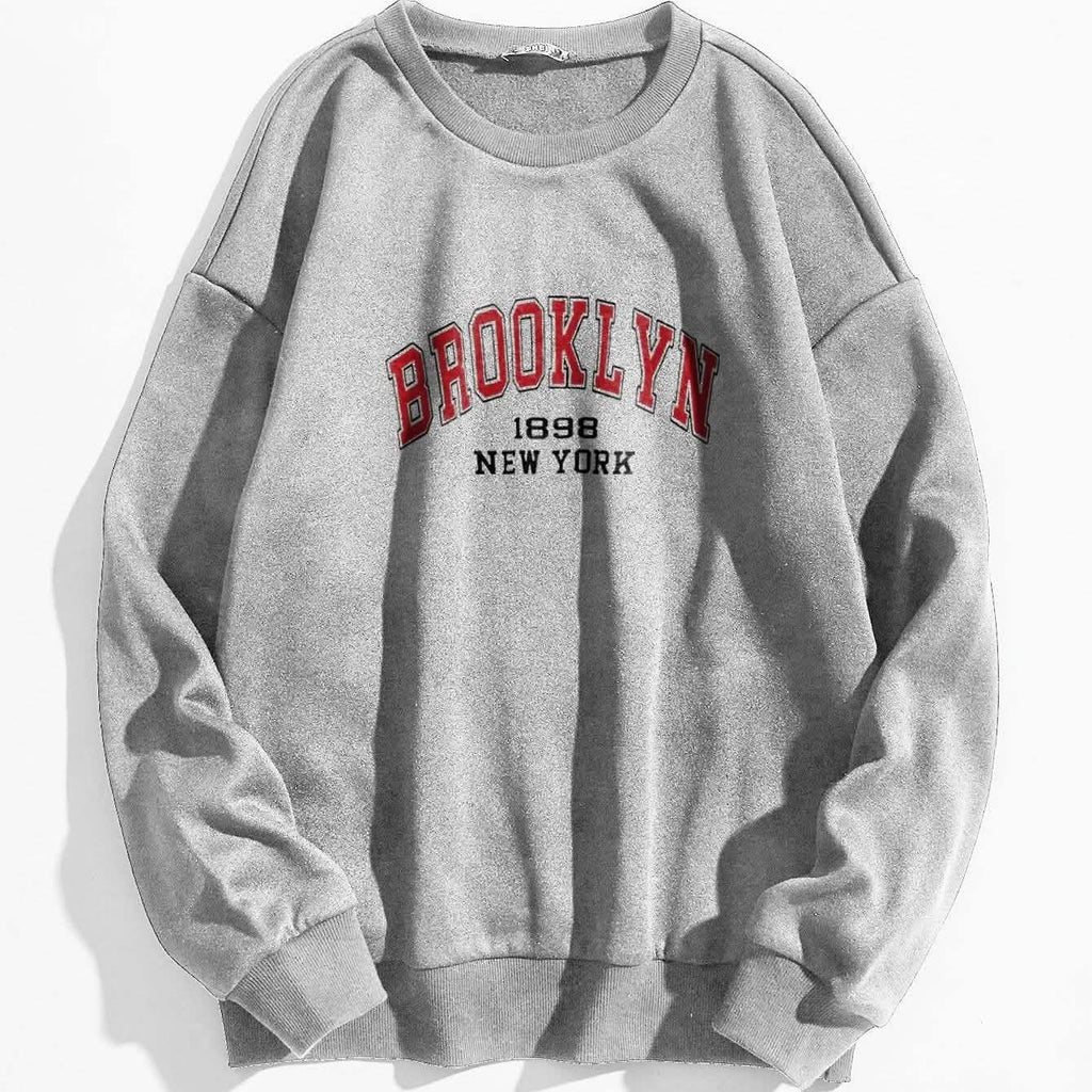 Letter Graphic Thermal Lined Sweatshirt