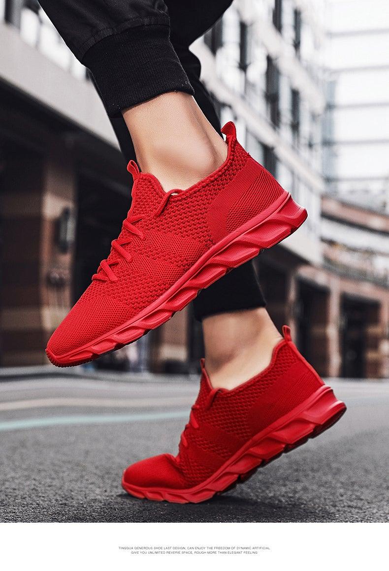 Light Mans Running Shoes Comfortable Breathable Men's Sneaker Casual Antiskid And Wear-Resistant Jogging Mens Sport Lace Up Low Top Jogging Man Athletic Sneakers