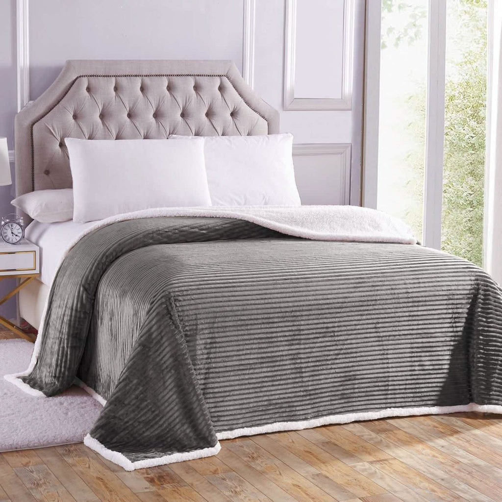 Luxurious Reversible Designer Sherpa