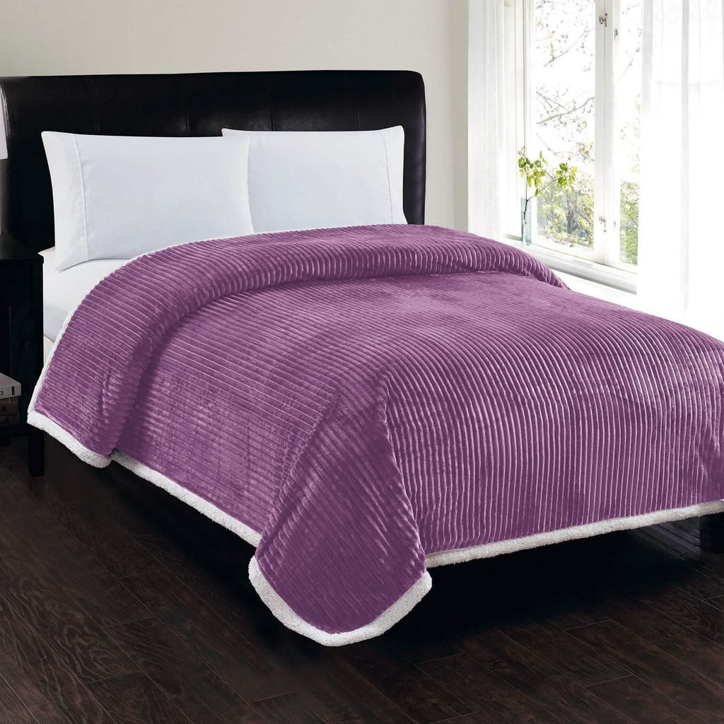 Luxurious Reversible Designer Sherpa
