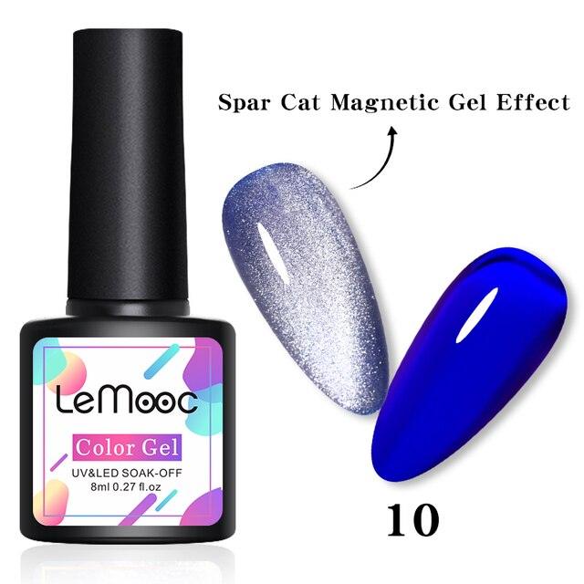 Luxury 5D Cat Magnetic Gel Nail Polish Black Chameleon UV Nail Gel Professional Manicure For Womens
