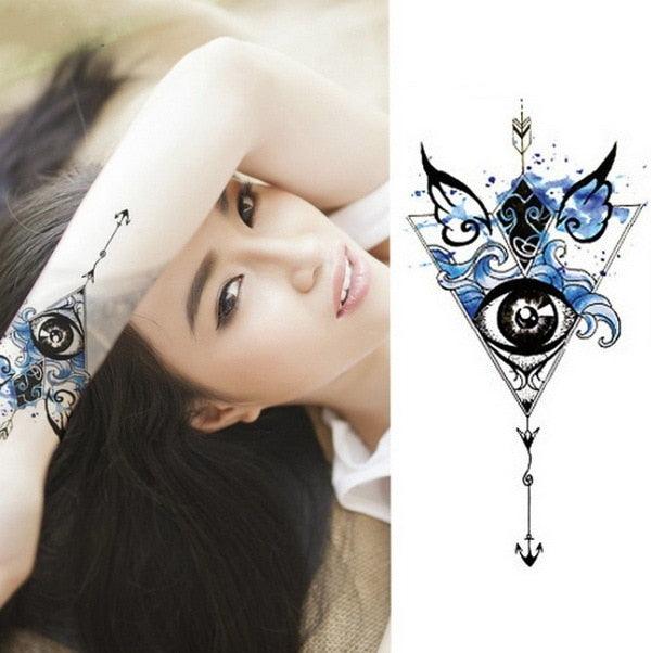Luxury Colorful And Black Womens Tattoo Temporary Flower Waterproof Elegant Modern Tattoo For Shoulder