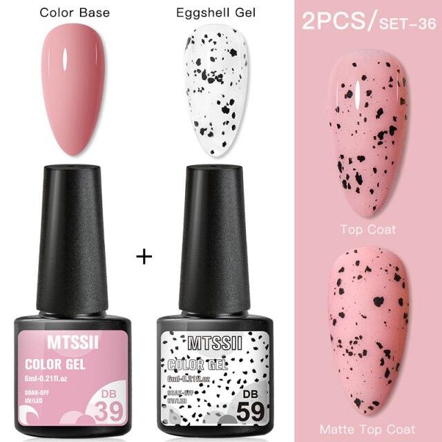 Luxury Gel Nail Polish Permanent Glossy Matte Egg Effect Elegant Stylish Eggshell Design For Women And Lady Nail Gel