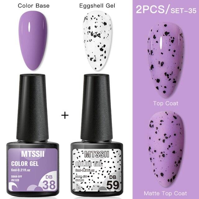 Luxury Gel Nail Polish Permanent Glossy Matte Egg Effect Elegant Stylish Eggshell Design For Women And Lady Nail Gel