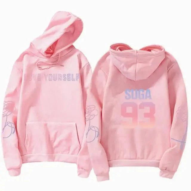 Luxury Unisex Hoodie Hoodies Sweatshirt Love Yourself Hoody Sweatshirt Boys Hoody Hoodies Cool Print Casual Drawstring Warm Winter Stylish Design Hoodie For Men Women