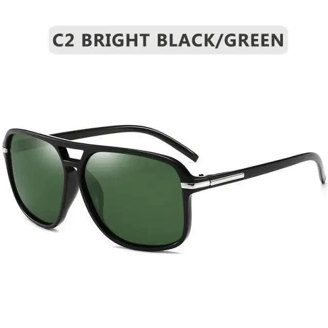 Men Elegant Cool Square Style Fashion Polarized Sunglasses Driving Vintage Design UV400 Sun Glasses