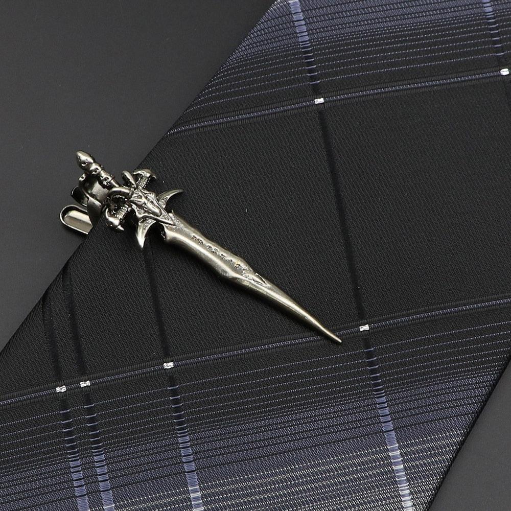 Men's Metal Tie Clip Vintage Unique Shape Bright Stainless Steel Necktie Clasp Gentleman's Party Luxury Tie Bars Clips Wedding Luxury Design Accessories For Men