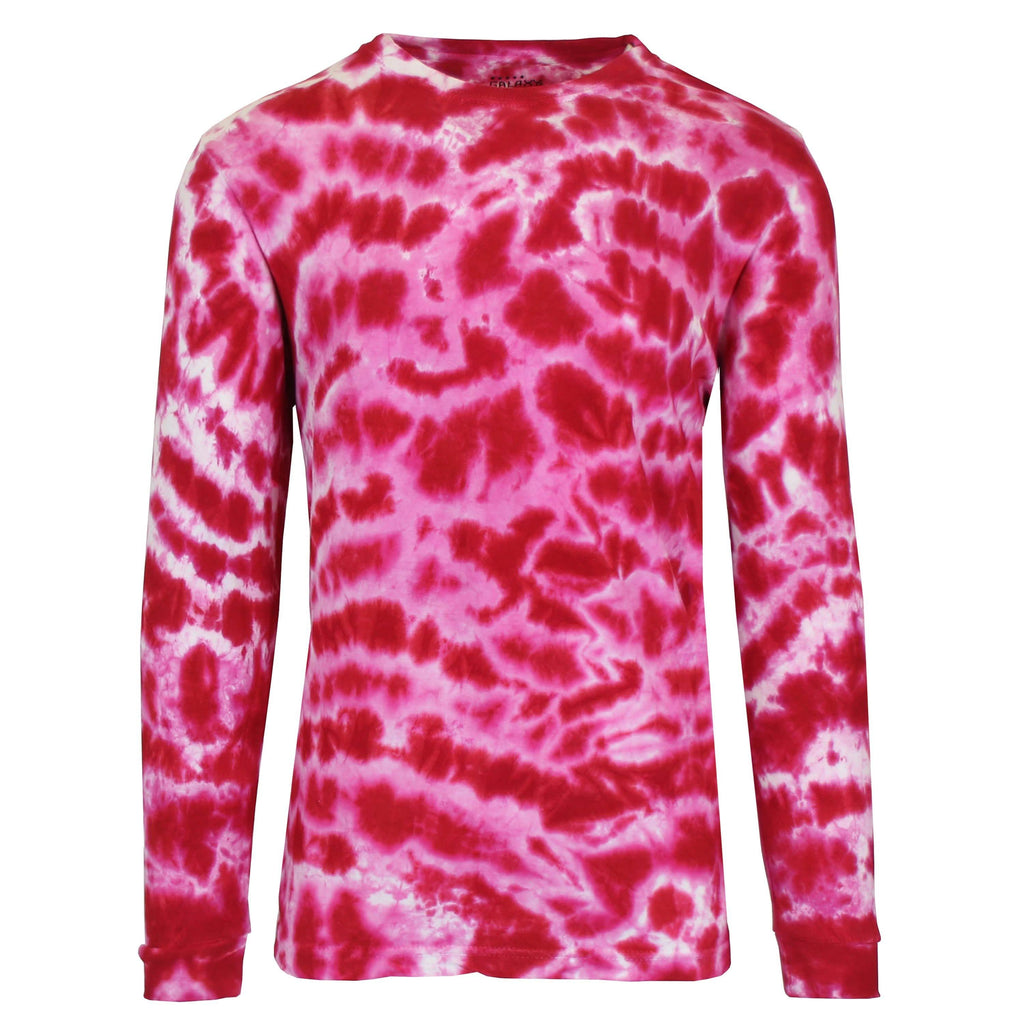 Men's Long Sleeve Tie-Dye Cotton Tee
