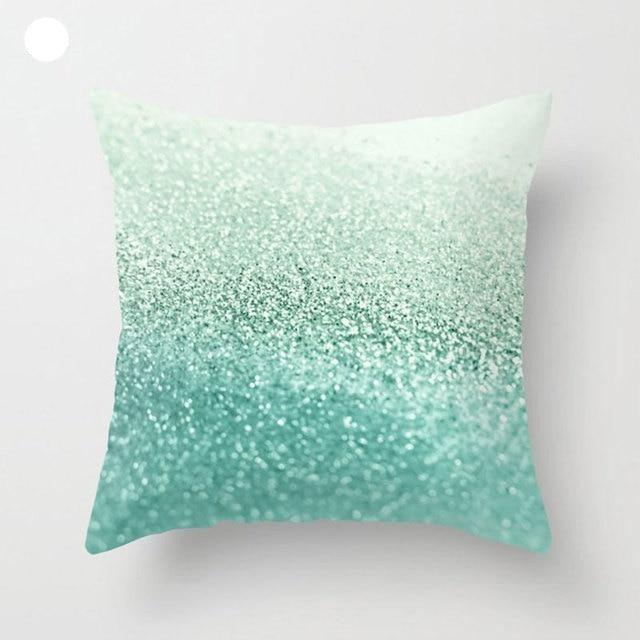 Mint Green Cushion Cover Pillowslip Home Supplies Decorative Fresh Mint Green Gray Watercolour Stripes Generic Solid Decorative Bedroom Pillow Cases Covers Pillow Case Simple Living Room