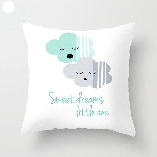 Mint Green Cushion Cover Pillowslip Home Supplies Decorative Fresh Mint Green Gray Watercolour Stripes Generic Solid Decorative Bedroom Pillow Cases Covers Pillow Case Simple Living Room
