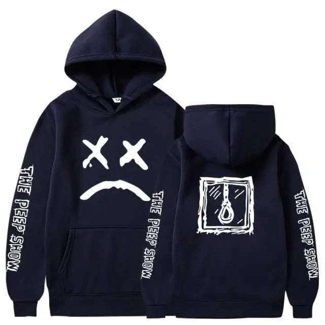 New Happy Cool Smiling Face Print Winter Fashion Couple Pullover Streetwear Sweatshirts Cute Aesthetic Print Classic Hoodies For Men Women Unisex Durable Comfortable Hoodies