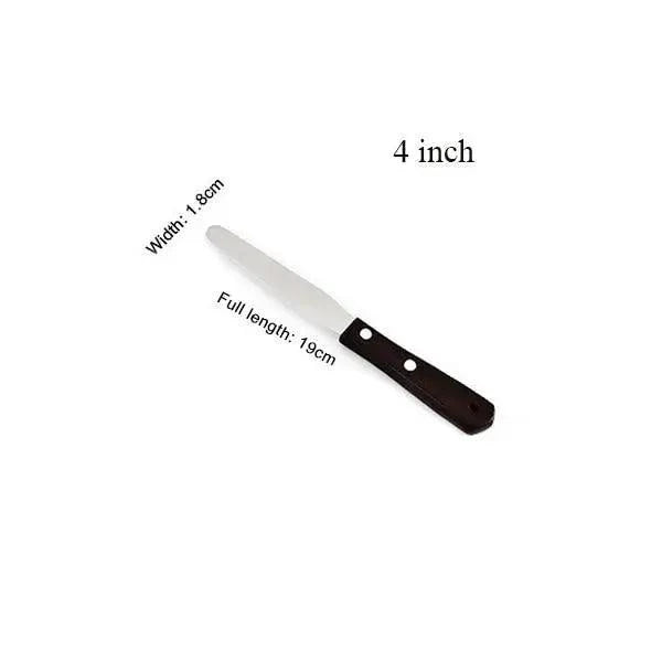New Incredible 4/6/8/10 Inch Stainless Steel Cake Spatula Butter Cream Icing Frosting Knife Smoother Kitchen Pastry Cake Decoration Tools