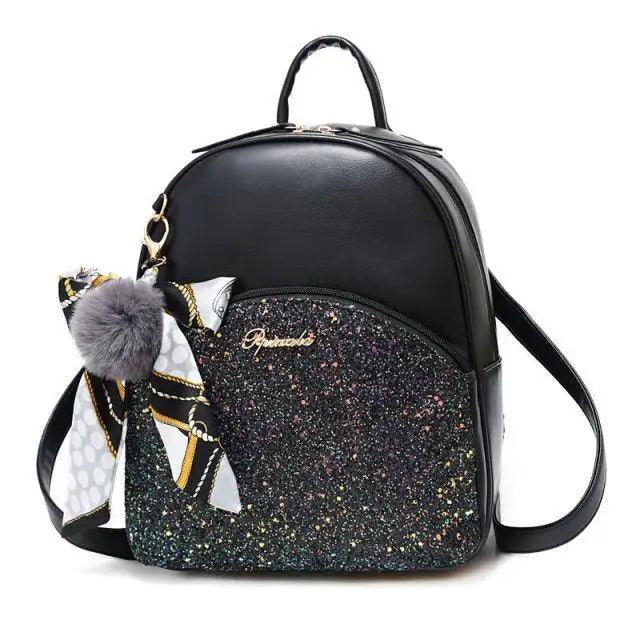 New PU Leather Business Backpacks For Ladies And Girls Fashion Designer Teenage Girls Student School Bags