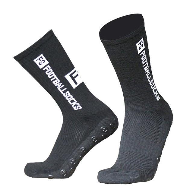 Unisex Cycling Socks Football Socks Round Silicone Suction Cup Grip Anti Slip Soccer Socks Sports Baseball Rugby Socks For Men And Women