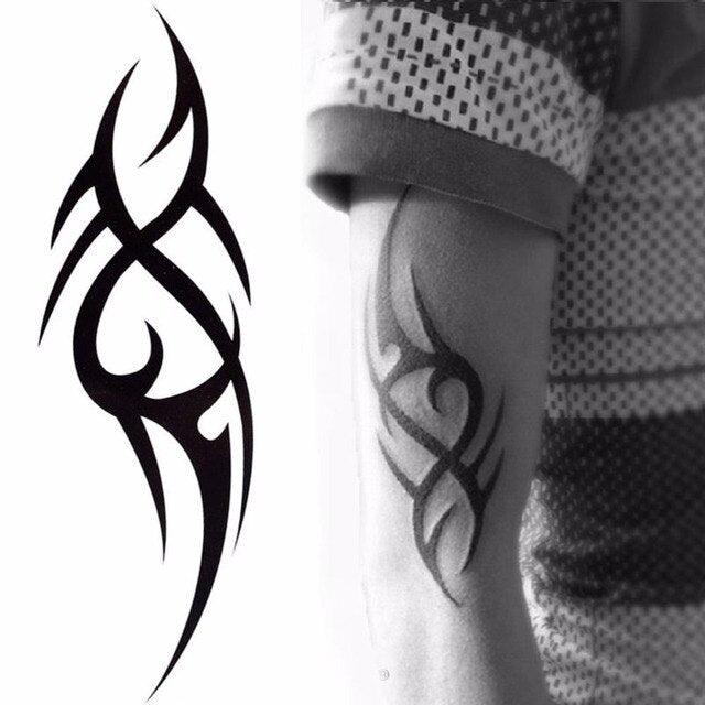 New Waterproof Temporary Wolf Sticker Tattoo Mens Modern Tattoo Realistic Design